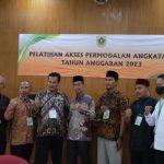 Wakil Ketua I DPRD Kabupaten Bogor, KH Agus Salim saat membuka pelatihan UMKM angkatan ke III yang digelar Dinas Koperasi dan UMKM Kabupaten Bogor