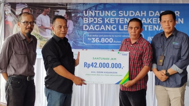 Ratusan Pegawai Informal Pasar Tekum Ditargetkan Jadi Peserta BPJS Ketenagakerjaan